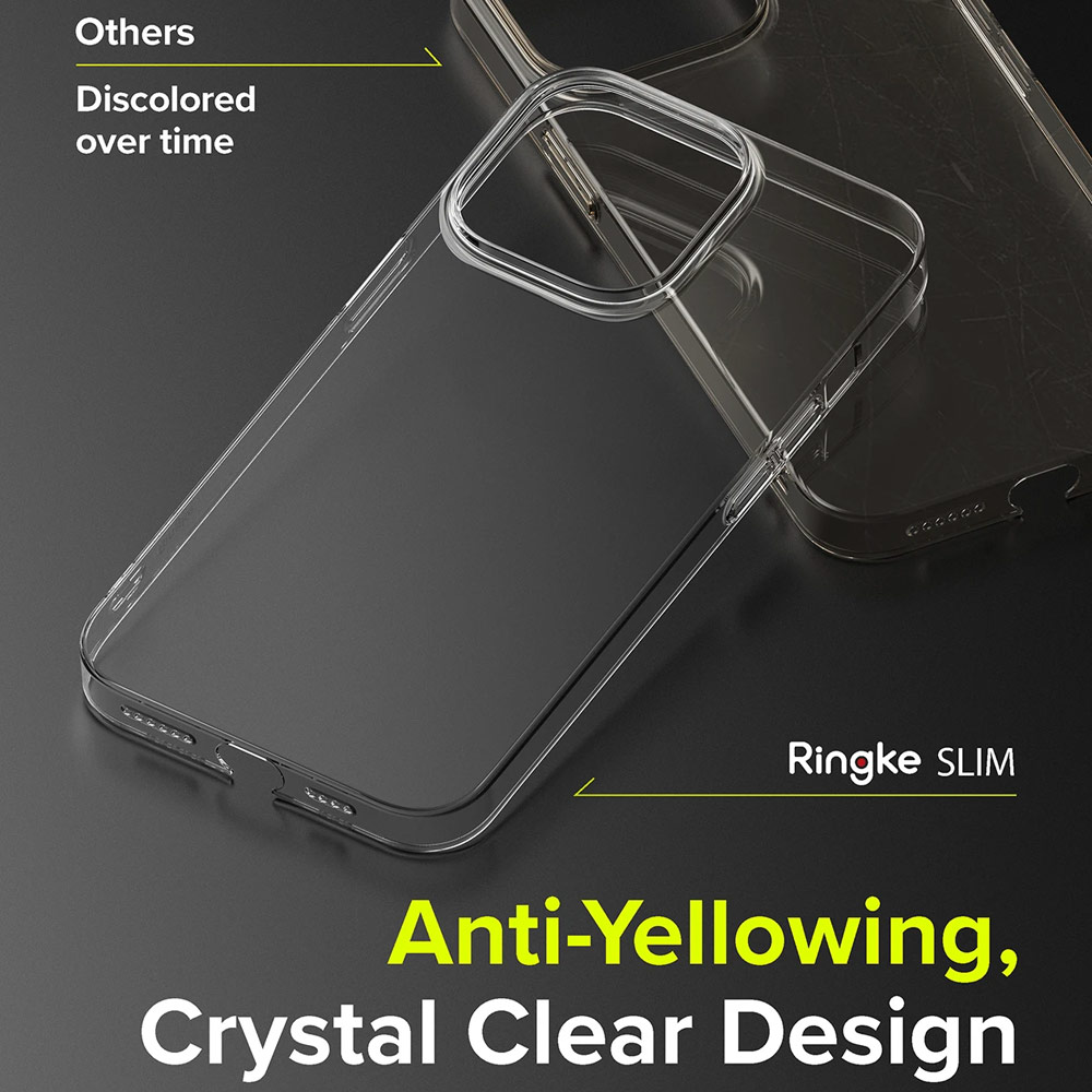 Picture of Apple iPhone 13 Pro 6.1 Case | Ringke Slim Protection Anti Yellowing Crystal Clear Case for Apple iPhone 13 Pro 6.1 (Clear)