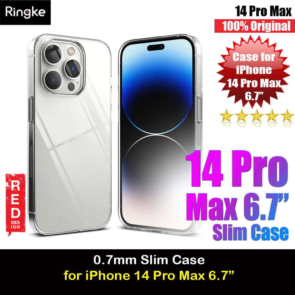 Picture of Ringke Slim Protection Anti Yellowing Crystal Clear Case for Apple iPhone 14 Pro Max 6.7 (Clear) Apple iPhone 14 Pro Max 6.7- Apple iPhone 14 Pro Max 6.7 Cases, Apple iPhone 14 Pro Max 6.7 Covers, iPad Cases and a wide selection of Apple iPhone 14 Pro Max 6.7 Accessories in Malaysia, Sabah, Sarawak and Singapore 