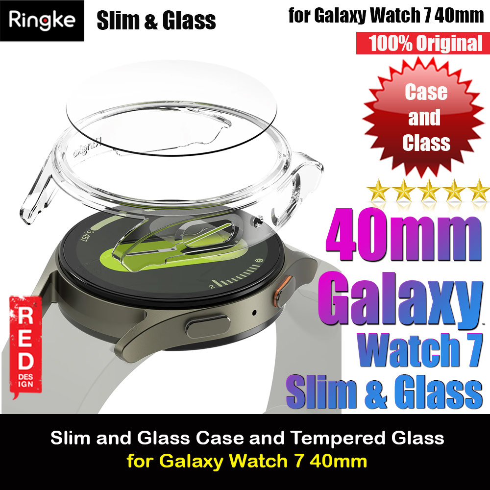 Picture of Ringke Slim Case and Tempered Glass Screen Protector for Samsung Galaxy Watch 7 40mm (Clear) Samsung Galaxy Watch 7 40mm- Samsung Galaxy Watch 7 40mm Cases, Samsung Galaxy Watch 7 40mm Covers, iPad Cases and a wide selection of Samsung Galaxy Watch 7 40mm Accessories in Malaysia, Sabah, Sarawak and Singapore 