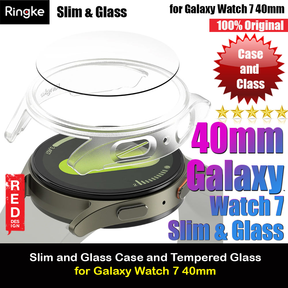 Picture of Ringke Slim Case and Tempered Glass Screen Protector for Samsung Galaxy Watch 7 40mm ( ALPINE CLEAR) Samsung Galaxy Watch 7 40mm- Samsung Galaxy Watch 7 40mm Cases, Samsung Galaxy Watch 7 40mm Covers, iPad Cases and a wide selection of Samsung Galaxy Watch 7 40mm Accessories in Malaysia, Sabah, Sarawak and Singapore 