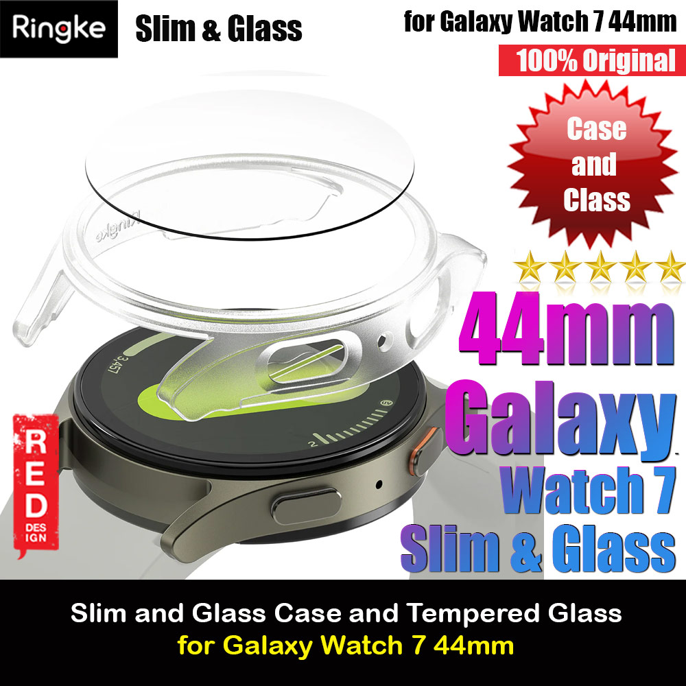 Picture of Ringke Slim Case and Tempered Glass Screen Protector for Samsung Galaxy Watch 7 44mm (Alphine Clear) Samsung Galaxy Watch 7 44mm- Samsung Galaxy Watch 7 44mm Cases, Samsung Galaxy Watch 7 44mm Covers, iPad Cases and a wide selection of Samsung Galaxy Watch 7 44mm Accessories in Malaysia, Sabah, Sarawak and Singapore 