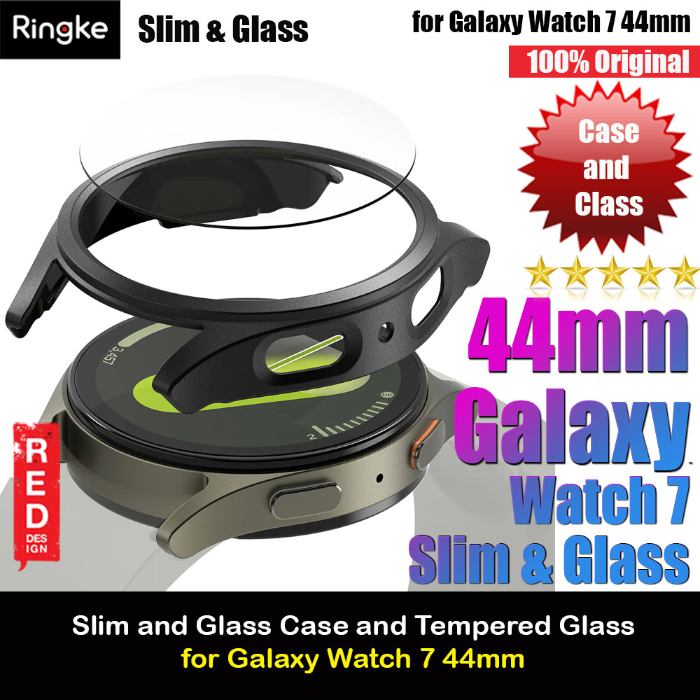 Picture of Ringke Slim Case and Tempered Glass Screen Protector for Samsung Galaxy Watch 7 44mm (Titamium Black) Samsung Galaxy Watch 7 44mm- Samsung Galaxy Watch 7 44mm Cases, Samsung Galaxy Watch 7 44mm Covers, iPad Cases and a wide selection of Samsung Galaxy Watch 7 44mm Accessories in Malaysia, Sabah, Sarawak and Singapore 