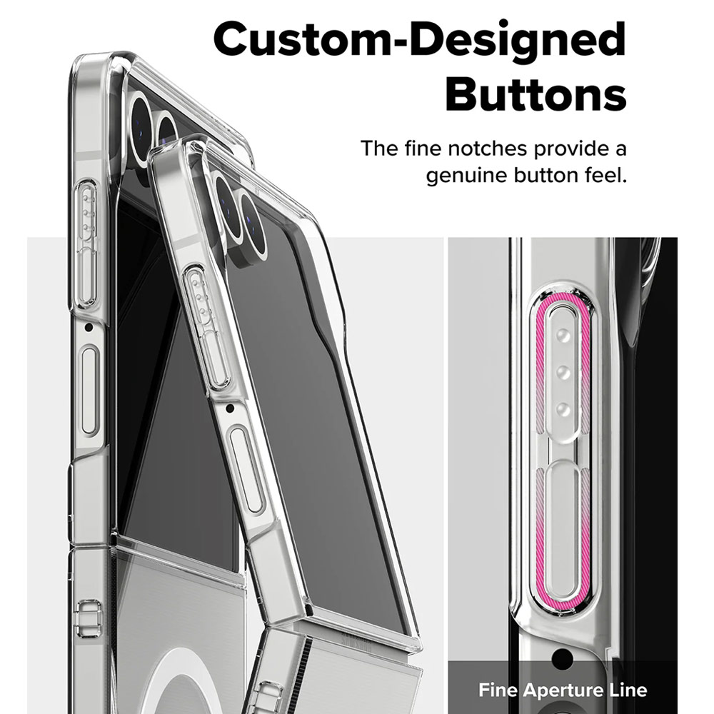 Picture of Samsung Galaxy Z Flip 7 Case | Ringke Slim Magnetic Case for Samsung Galaxy Z Flip 7 (Clear)
