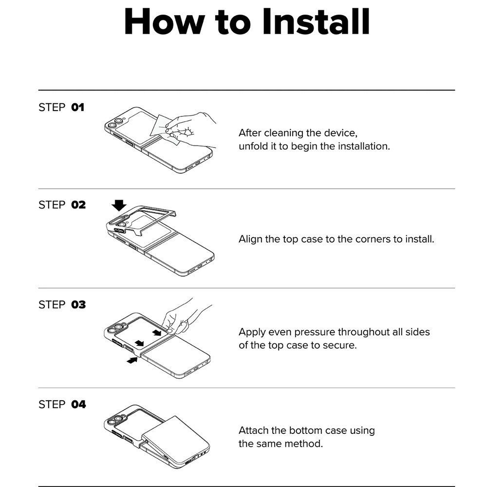Picture of Samsung Galaxy Z Flip 7 Case | Ringke Slim Magnetic Case for Samsung Galaxy Z Flip 7 (Clear)