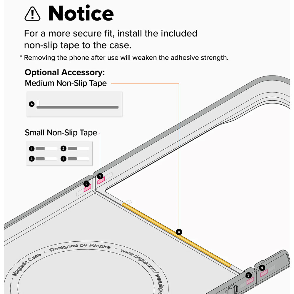 Picture of Samsung Galaxy Z Flip 7 Case | Ringke Slim Magnetic Case for Samsung Galaxy Z Flip 7 (Clear)