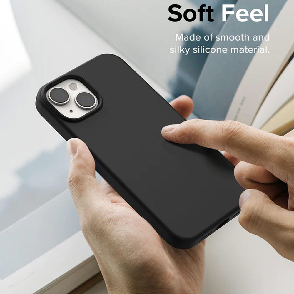 Picture of Apple iPhone 14 Plus 6.7 Case | Ringke Soft Liquid Silicone Protection Case for iPhone 14 Plus 6.7 (Stone)