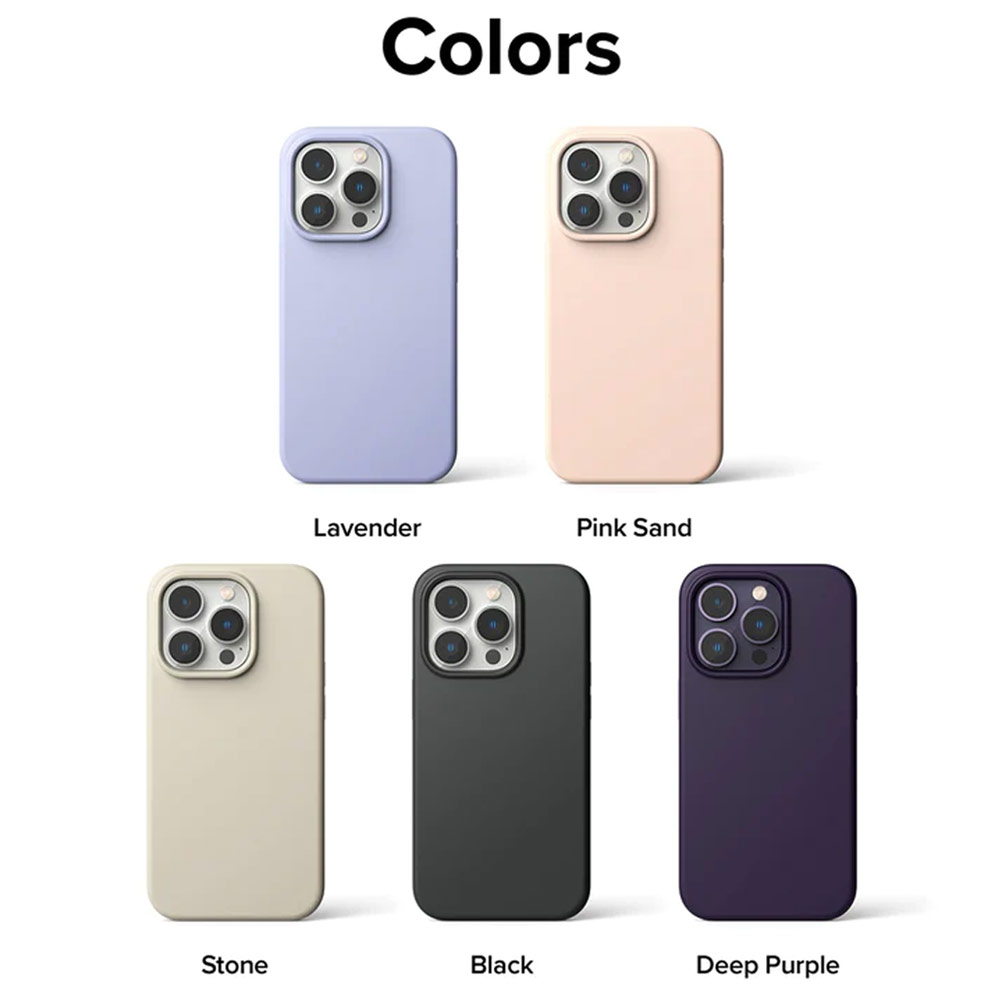 Picture of Apple iPhone 14 Pro 6.1 Case | Ringke Soft Liquid Silicone Protection Case for iPhone 14 Pro 6.1 (Lavender)