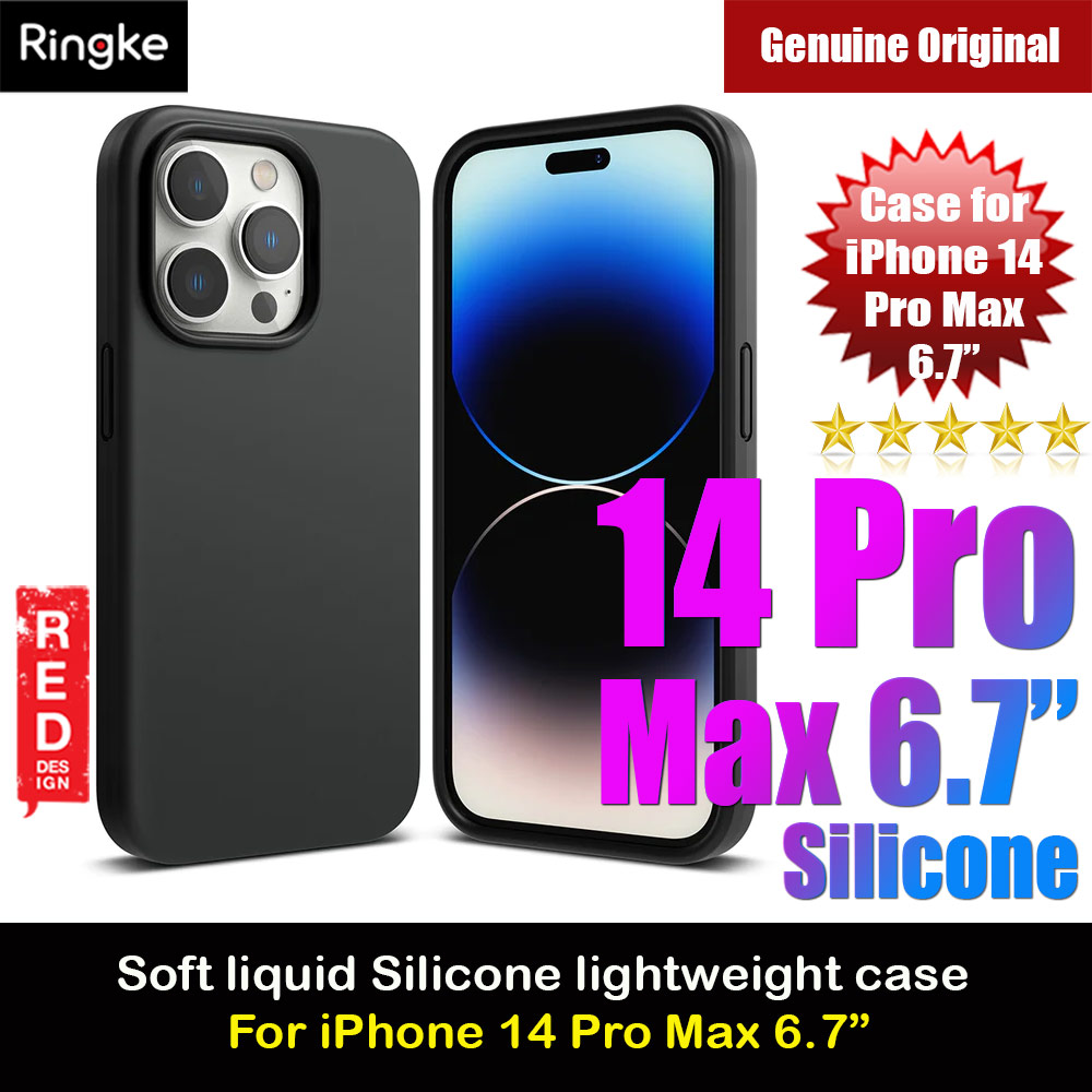 Picture of Ringke Soft Liquid Silicone Protection Case for iPhone 14 Pro Max 6.7 (Black) Apple iPhone 14 Pro Max 6.7- Apple iPhone 14 Pro Max 6.7 Cases, Apple iPhone 14 Pro Max 6.7 Covers, iPad Cases and a wide selection of Apple iPhone 14 Pro Max 6.7 Accessories in Malaysia, Sabah, Sarawak and Singapore 