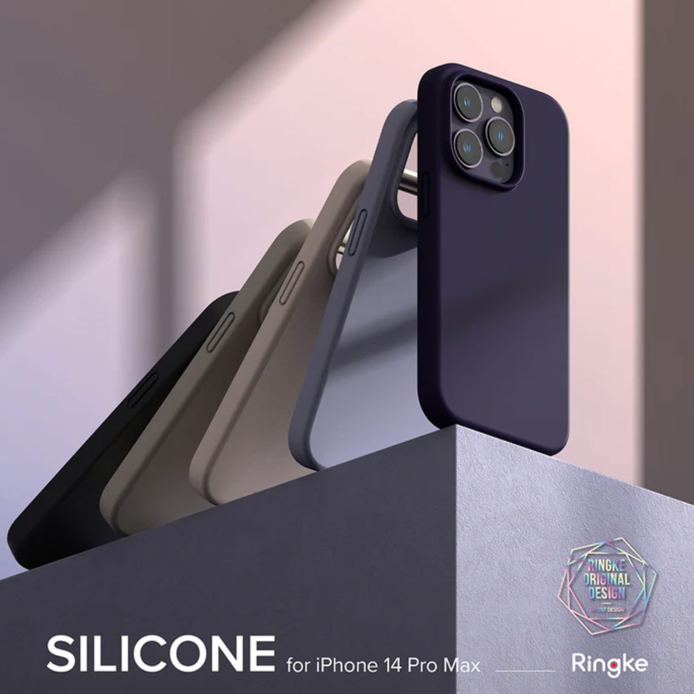 Picture of Apple iPhone 14 Pro Max 6.7 Case | Ringke Soft Liquid Silicone Protection Case for iPhone 14 Pro Max 6.7 (Lavender)