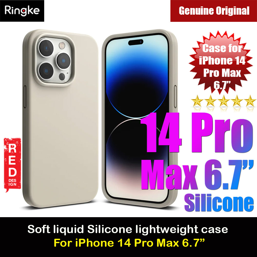 Picture of Ringke Soft Liquid Silicone Protection Case for iPhone 14 Pro Max 6.7 (Stone) Apple iPhone 14 Pro Max 6.7- Apple iPhone 14 Pro Max 6.7 Cases, Apple iPhone 14 Pro Max 6.7 Covers, iPad Cases and a wide selection of Apple iPhone 14 Pro Max 6.7 Accessories in Malaysia, Sabah, Sarawak and Singapore 