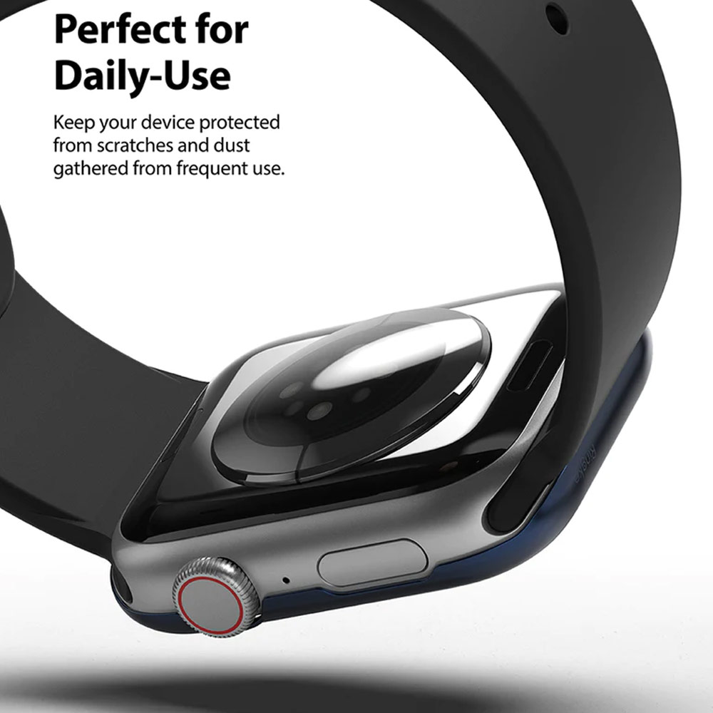 Picture of Apple Watch 40mm  | Ringke Adhesive Stainless Steel  Bezel Styling for Apple Watch Series 4 5 6 SE 40mm (Deep Blue)