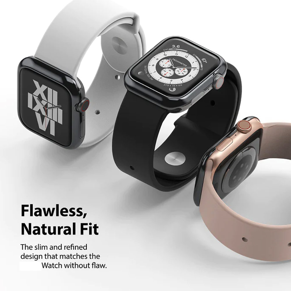 Picture of Apple Watch 40mm  | Ringke Adhesive Stainless Steel  Bezel Styling for Apple Watch Series 4 5 6 SE 40mm (Graphite)