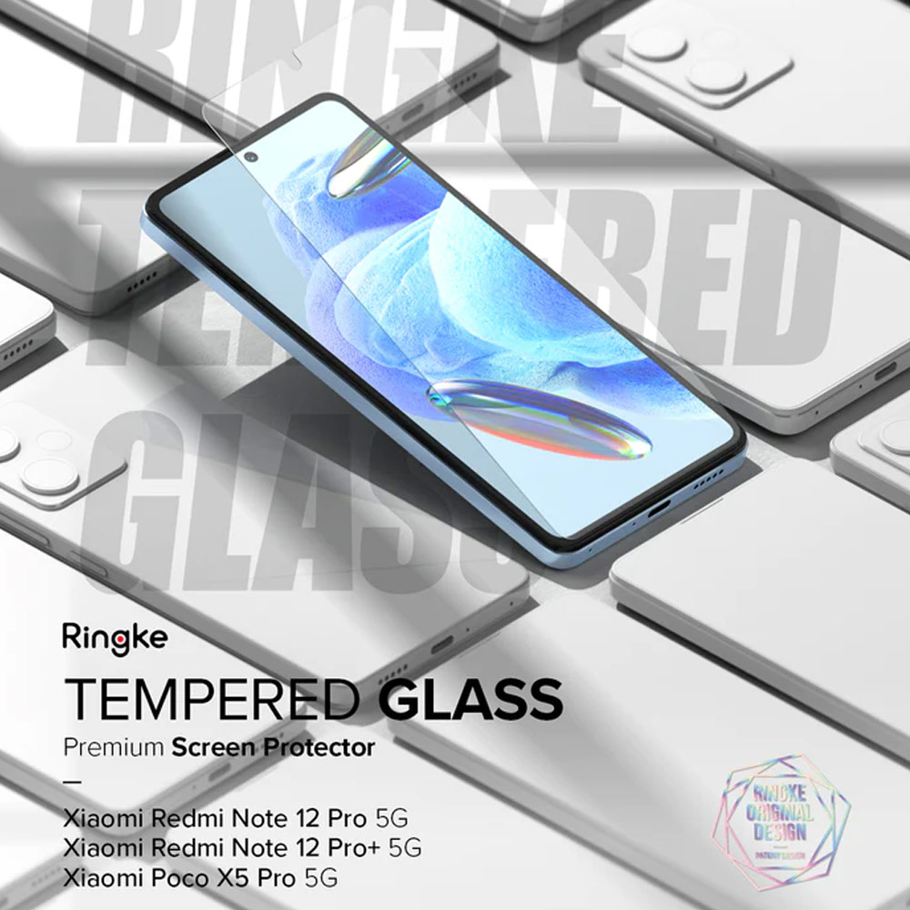 Picture of Xiaomi Poco X5 Pro 5G Screen Protector | Ringke Tempered Glass Full Cover Glass Screen Protector for Xiaomi Redmi Note 12 Pro 5G Poco X5 Pro 5G (2pcs)