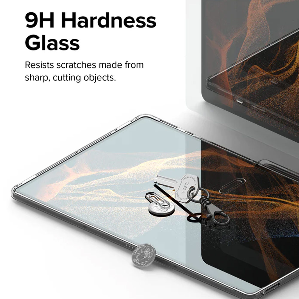 Picture of Samsung Galaxy Tab S8 Ultra Screen Protector | Ringke Invisible Defender Glass Tempered Glass Screen Protector for Galaxy Tab S9 Ultra S8 Ultra (Clear)