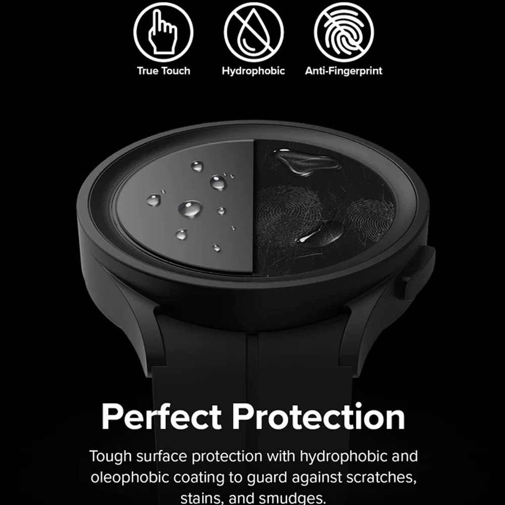 Picture of Samsung Galaxy Watch 5 Pro 45mm Screen Protector | Ringke Tempered Glass Screen Protector for Galaxy Watch 5 Pro 45mm (4pcs)