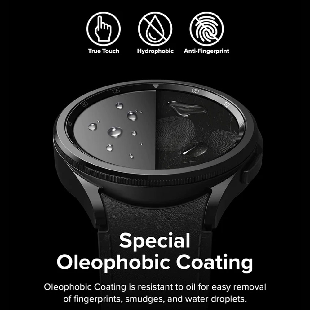 Picture of Samsung Galaxy Watch 6 Classic 43mm Screen Protector | Ringke Tempered Glass Screen Protector for Galaxy Watch 6 Classic 43mm (4pcs)