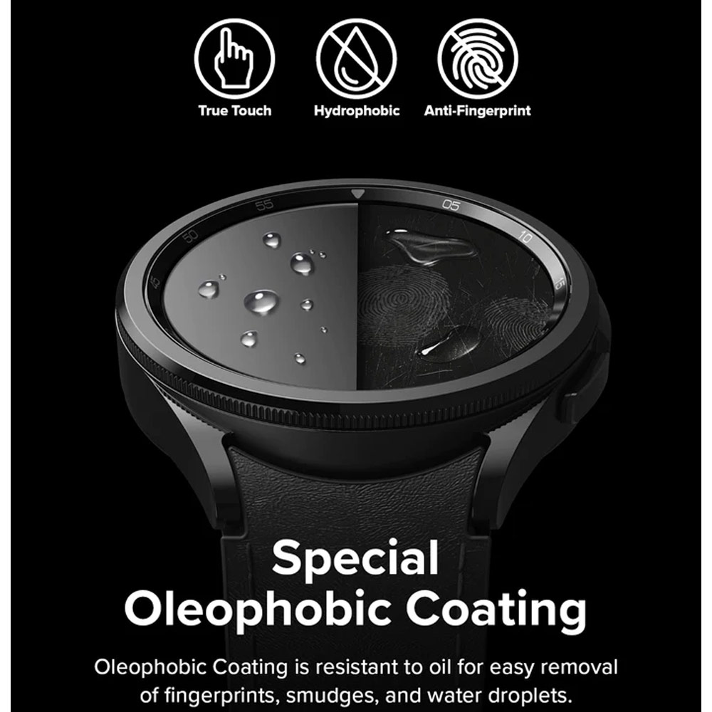 Picture of Samsung Galaxy Watch 6 Classic 47mm Screen Protector | Ringke Tempered Glass Screen Protector for Galaxy Watch 6 Classic 47mm (4pcs)