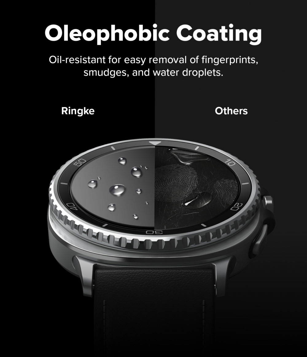 Picture of Samsung Galaxy Watch 8 Classic 46mm  | Ringke Tempered Glass Pro for Samsung Galaxy Watch 8 Classic 46mm (2pcs)