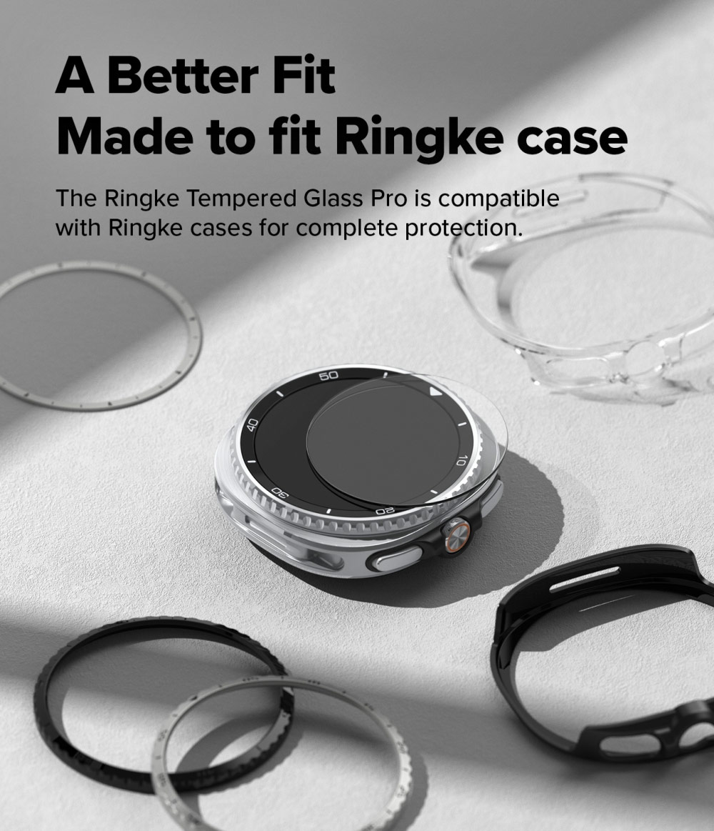 Picture of Samsung Galaxy Watch 8 Classic 46mm  | Ringke Tempered Glass Pro for Samsung Galaxy Watch 8 Classic 46mm (2pcs)