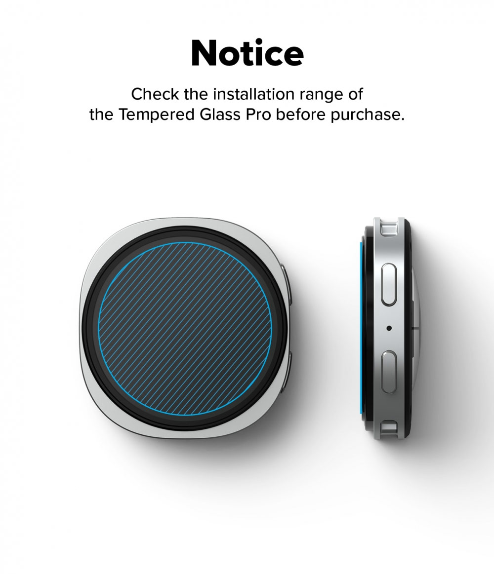 Picture of Samsung Galaxy Watch 8 Classic 46mm  | Ringke Tempered Glass Pro for Samsung Galaxy Watch 8 Classic 46mm (2pcs)