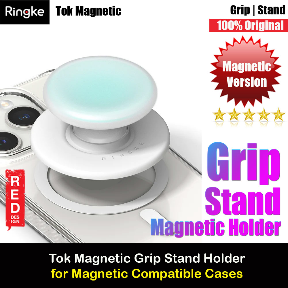 Picture of Ringke Tok Magnetic Grip Stand Holder Popsocket similar Grip Holder (Ice Mint) Red Design- Red Design Cases, Red Design Covers, iPad Cases and a wide selection of Red Design Accessories in Malaysia, Sabah, Sarawak and Singapore 