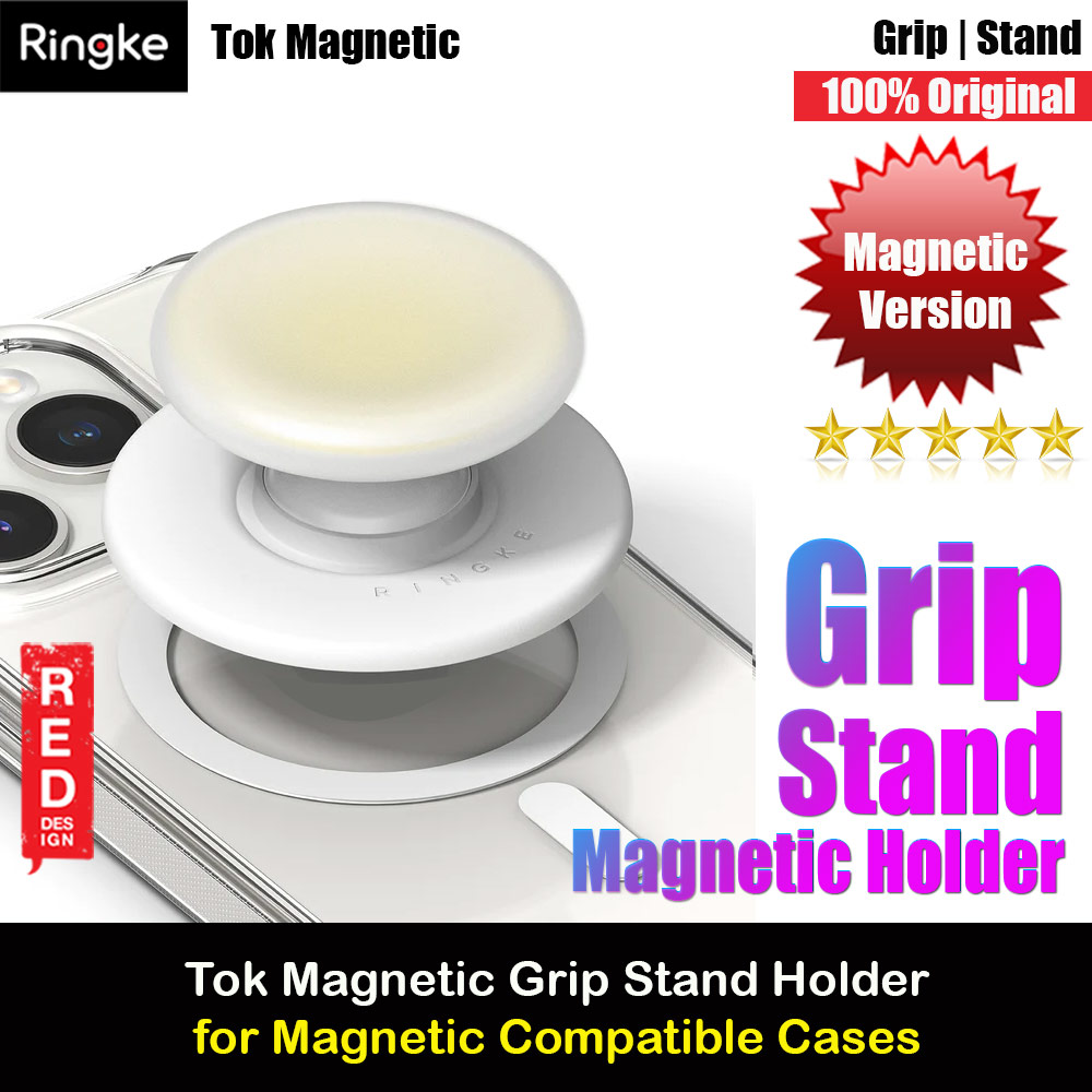 Picture of Ringke Tok Magnetic Grip Stand Holder Popsocket similar Grip Holder (Ice Yellow) Red Design- Red Design Cases, Red Design Covers, iPad Cases and a wide selection of Red Design Accessories in Malaysia, Sabah, Sarawak and Singapore 