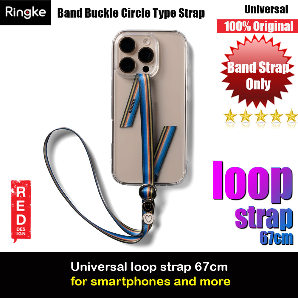 Picture of Ringke Loop Strap Buckle Circle Type for Smartphone (Stripe) Red Design- Red Design Cases, Red Design Covers, iPad Cases and a wide selection of Red Design Accessories in Malaysia, Sabah, Sarawak and Singapore 