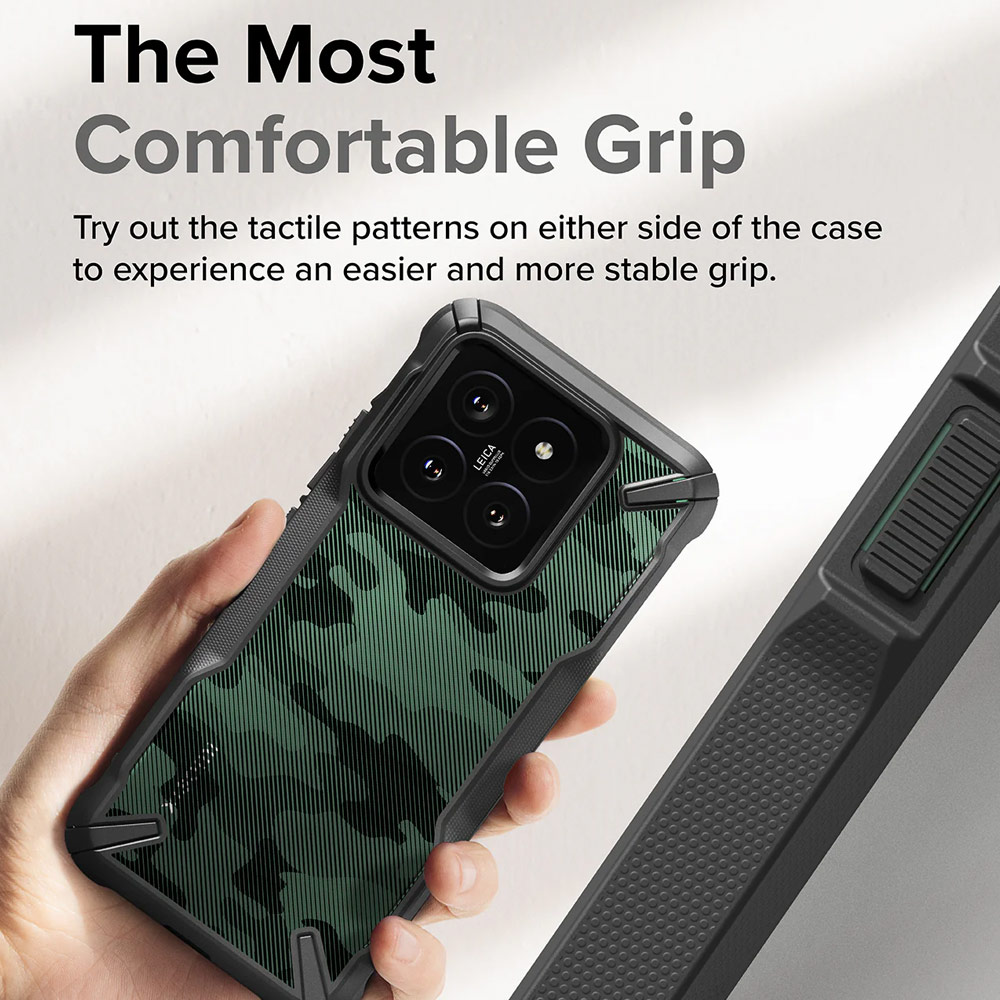 Picture of Xiaomi 14 Case | Ringke Fusion X Drop Protection Case for Xiaomi 14 (Camo Black)