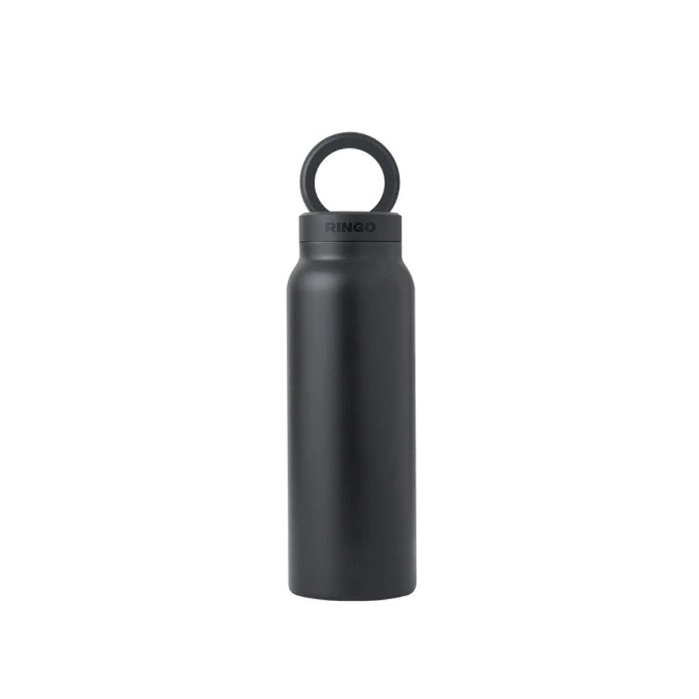 Picture of Ringo Stainless Steel Water Bottle with Magnetic Magsafe Compatible Lid 24oz 700 ml BPA Free (Black)