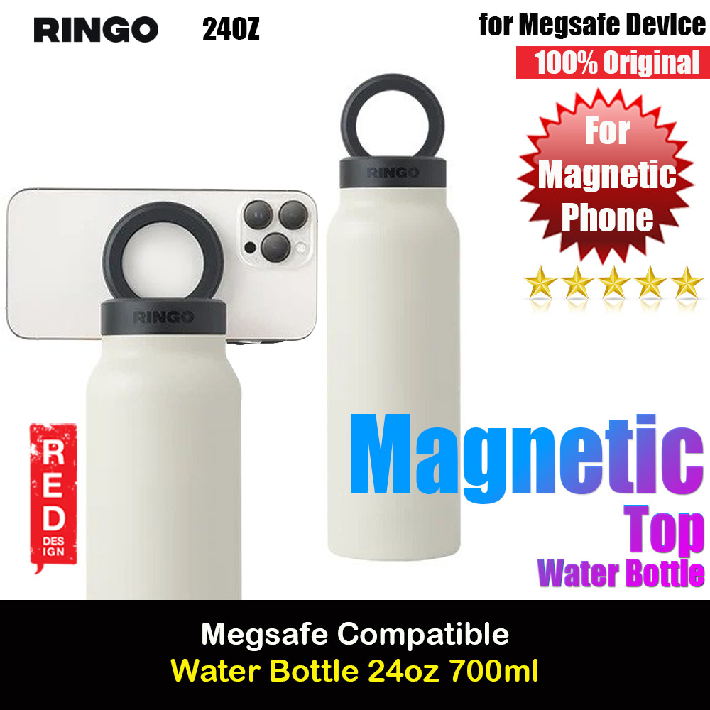 Picture of Ringo Stainless Steel Water Bottle with Magnetic Magsafe Compatible Lid 24oz 700 ml BPA Free (Ivory) Red Design- Red Design Cases, Red Design Covers, iPad Cases and a wide selection of Red Design Accessories in Malaysia, Sabah, Sarawak and Singapore 