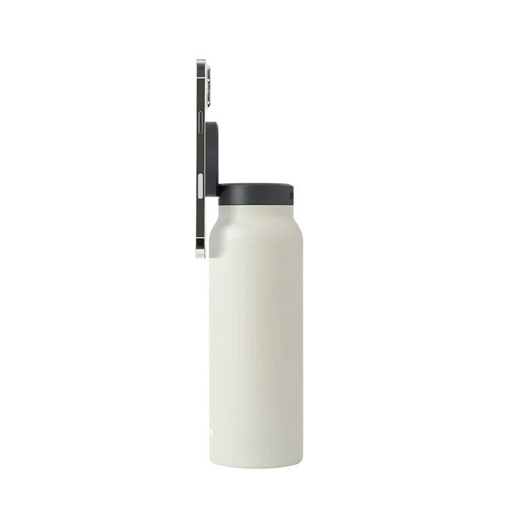 Picture of Ringo Stainless Steel Water Bottle with Magnetic Magsafe Compatible Lid 24oz 700 ml BPA Free (Ivory)