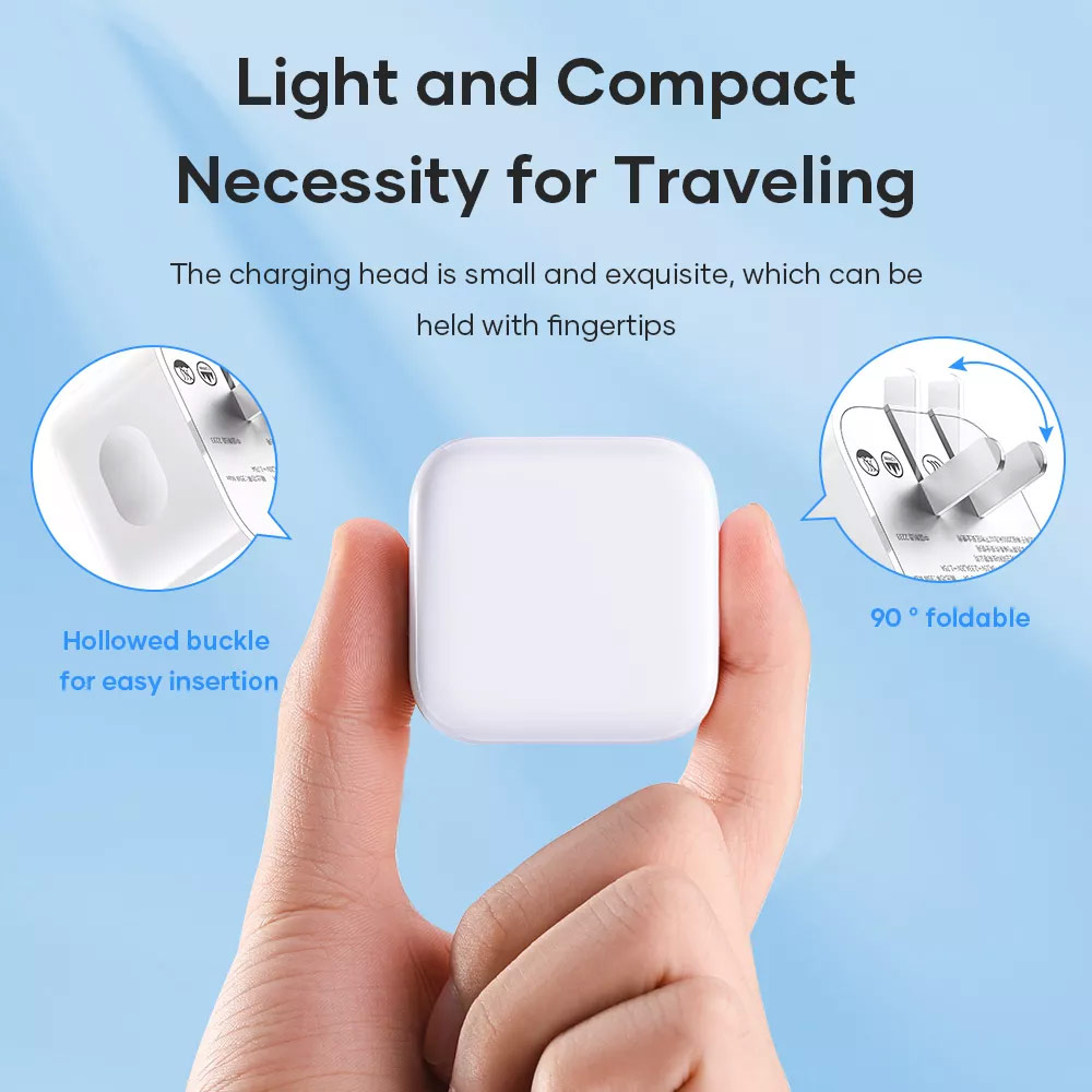 Picture of Rock Dual Port USB C PD 35W Compact Travel Charger Super Charge for IOS Android Samsung iPhone 12 Pro Max 13 Pro Max 15 Pro Max 16 Pro Max (White UK Plug)