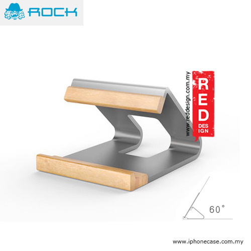 Picture of Rock Aluminum Metal and Wood Stand for Smartphone - Grey