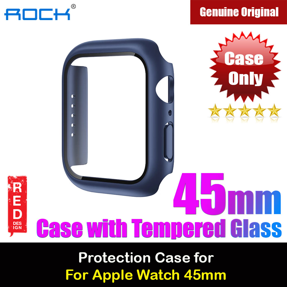 Picture of Rock Integrated Case with High Sensitivity Touch 9H Tempered Glass for Apple Watch 45mm (Blue) Apple Watch 45mm- Apple Watch 45mm Cases, Apple Watch 45mm Covers, iPad Cases and a wide selection of Apple Watch 45mm Accessories in Malaysia, Sabah, Sarawak and Singapore 