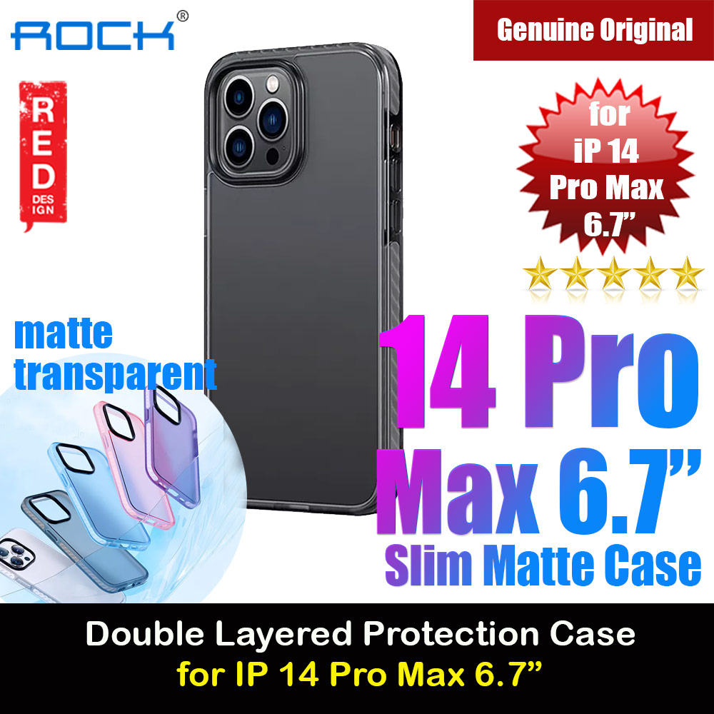 Picture of Rock Armor Shield Thin Matte Anti Finger Print Drop Protection Case For for iPhone 14 Pro Max 6.7 (Black) Apple iPhone 14 Pro Max 6.7- Apple iPhone 14 Pro Max 6.7 Cases, Apple iPhone 14 Pro Max 6.7 Covers, iPad Cases and a wide selection of Apple iPhone 14 Pro Max 6.7 Accessories in Malaysia, Sabah, Sarawak and Singapore 