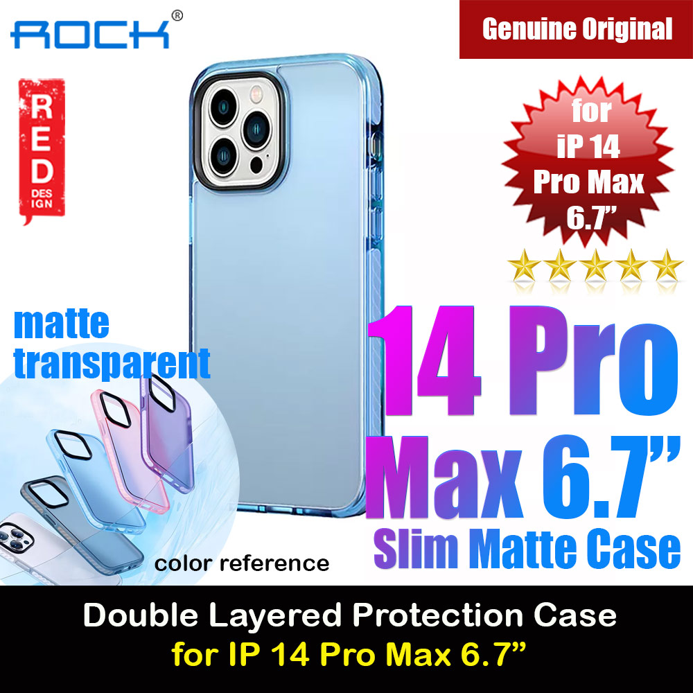 Picture of Rock Armor Shield Thin Matte Anti Finger Print Drop Protection Case For for iPhone 14 Pro Max 6.7 (Blue) Apple iPhone 14 Pro Max 6.7- Apple iPhone 14 Pro Max 6.7 Cases, Apple iPhone 14 Pro Max 6.7 Covers, iPad Cases and a wide selection of Apple iPhone 14 Pro Max 6.7 Accessories in Malaysia, Sabah, Sarawak and Singapore 