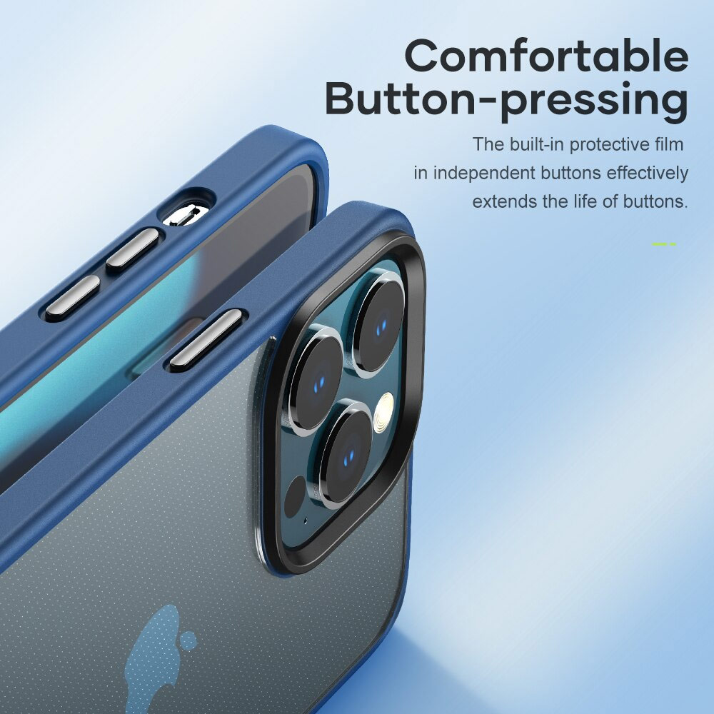 Picture of Apple iPhone 13 Pro 6.1 Case | Rock Guard Pro Drop Protection Case for iPhone 13 Pro 6.1 (Clear Black)