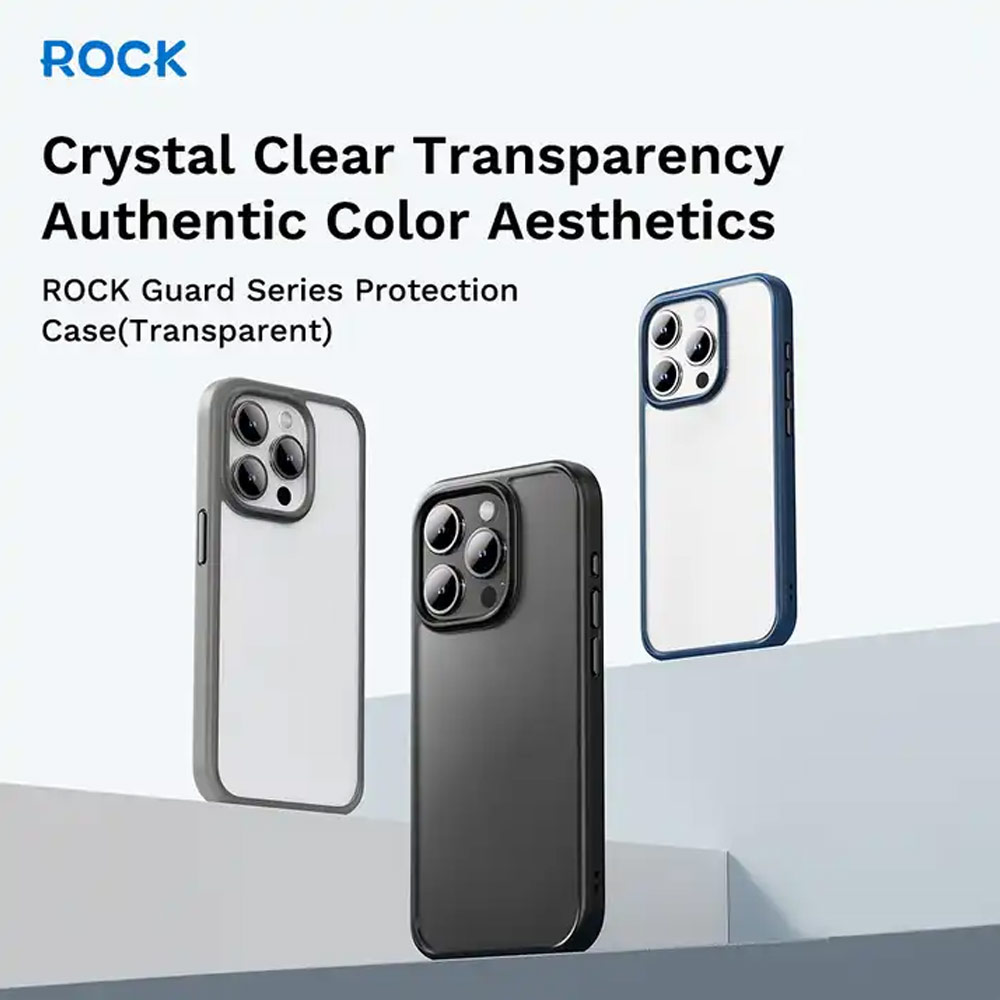 Picture of Apple iPhone 15 6.1 Case | Rock Guard Ultra Thin Light Weight Drop Protection Case for iPhone 15 6.1 (White)