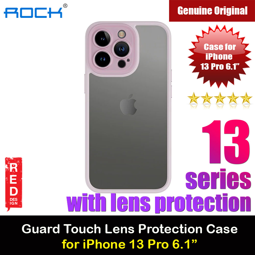 Picture of Rock Guard Touch Lens Protection  Anti Finger Print Drop Protection Case for iPhone 13 Pro 6.1 (Matte Pink) Apple iPhone 13 Pro 6.1- Apple iPhone 13 Pro 6.1 Cases, Apple iPhone 13 Pro 6.1 Covers, iPad Cases and a wide selection of Apple iPhone 13 Pro 6.1 Accessories in Malaysia, Sabah, Sarawak and Singapore 
