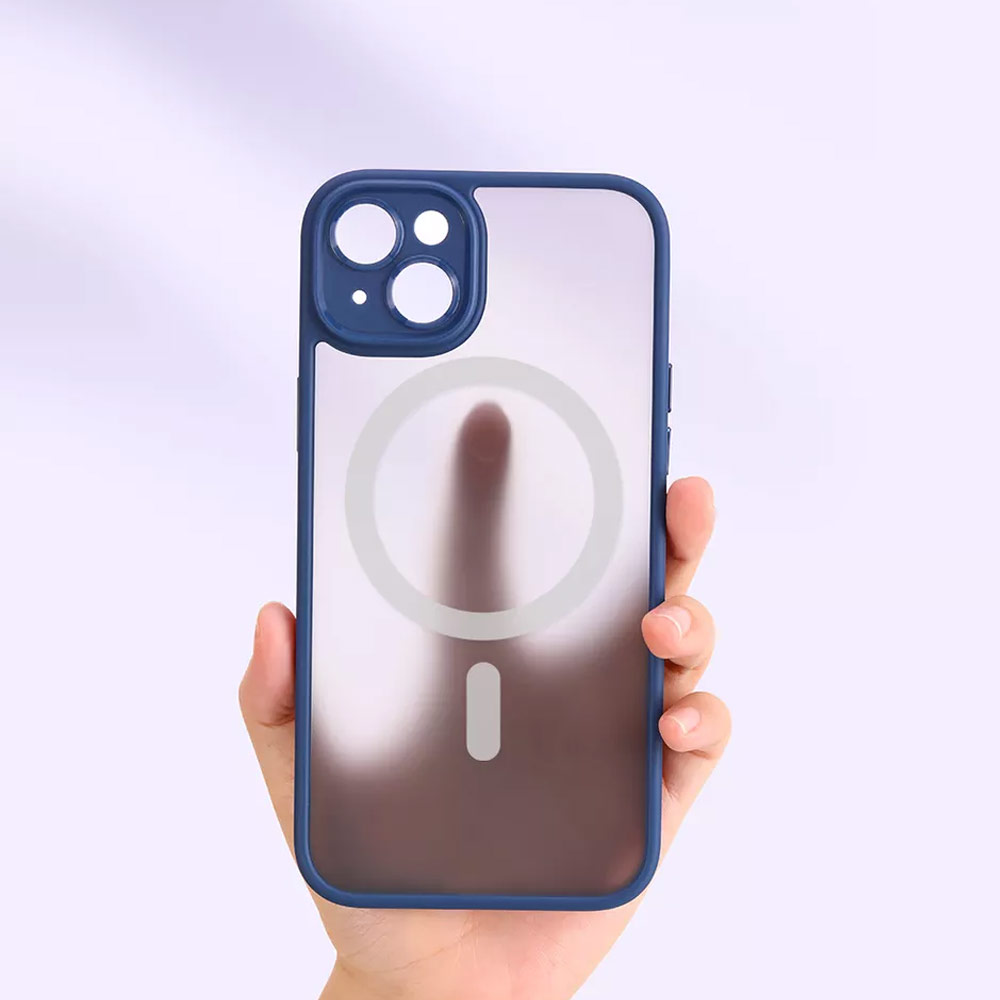 Picture of Apple iPhone 14 Plus 6.7 Case | Rock Guard Touch Lens Protection Anti Finger Print Drop Protection Magsafe Compatible Case for iPhone 14 Plus 6.7 (Matte Black)