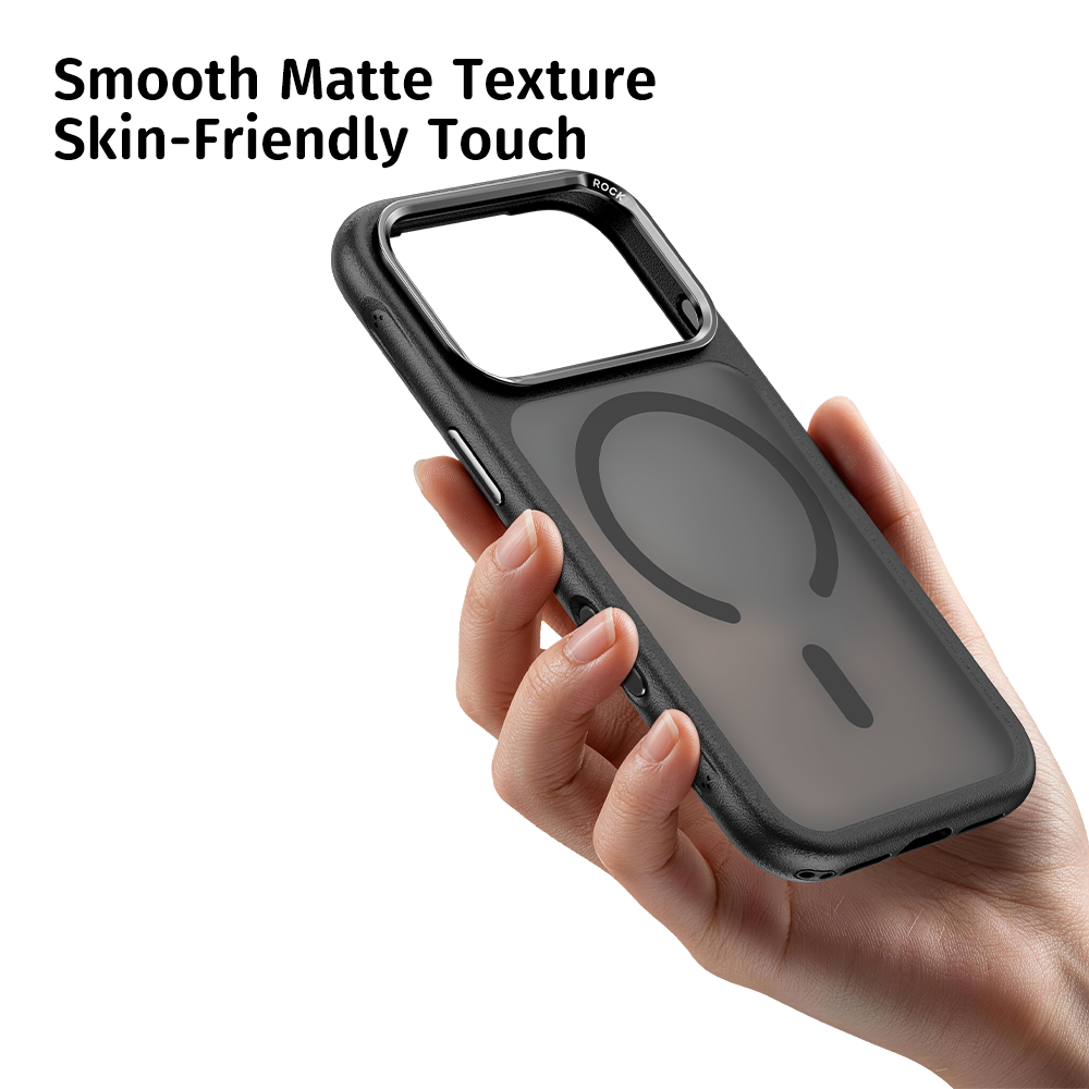 Picture of Apple iPhone 18 Pro Case | ROCK Guard Touch Series Magnetic Protection Case for iPhone 18 Pro (Grey)