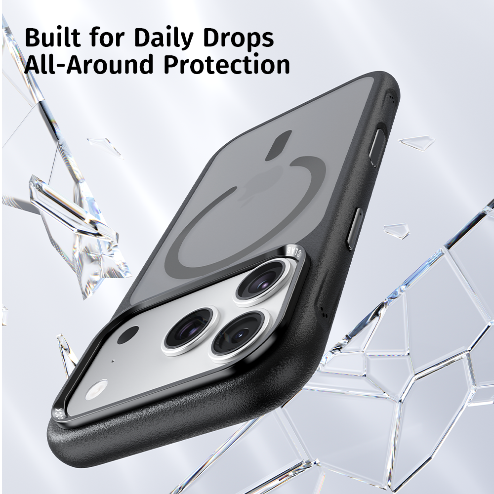 Picture of Apple iPhone 18 Pro Case | ROCK Guard Touch Series Magnetic Protection Case for iPhone 18 Pro (Grey)