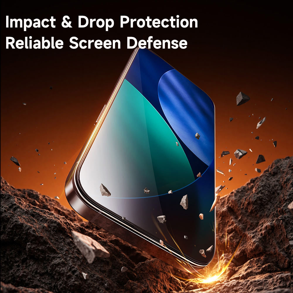 Picture of Apple iPhone 17 Pro Max 6.9 | Rock Clear HD Full Coverage Tempered Glass for iPhone 17 Pro Max 6.9 (Clear)