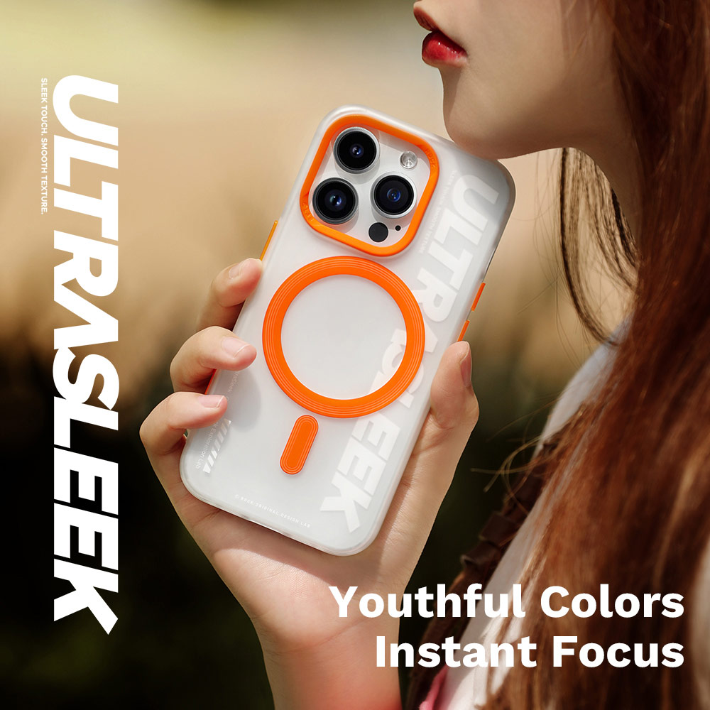 Picture of Apple iPhone 15 Pro Max 6.7 Case | Rock Inshare Artistic Young Stylish Color Magnetic Drop Protection Case for iPhone 15 Pro Max 6.7 (Blue)