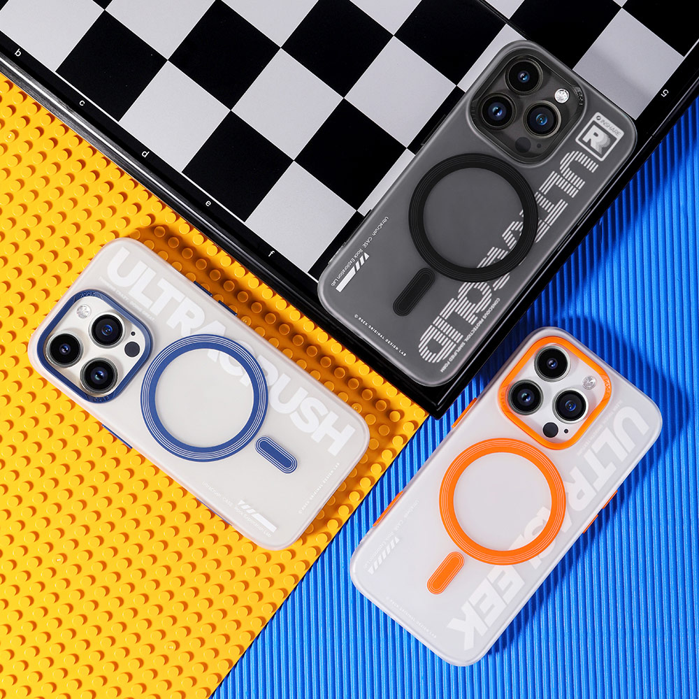 Picture of Apple iPhone 15 Pro Max 6.7 Case | Rock Inshare Artistic Young Stylish Color Magnetic Drop Protection Case for iPhone 15 Pro Max 6.7 (Blue)