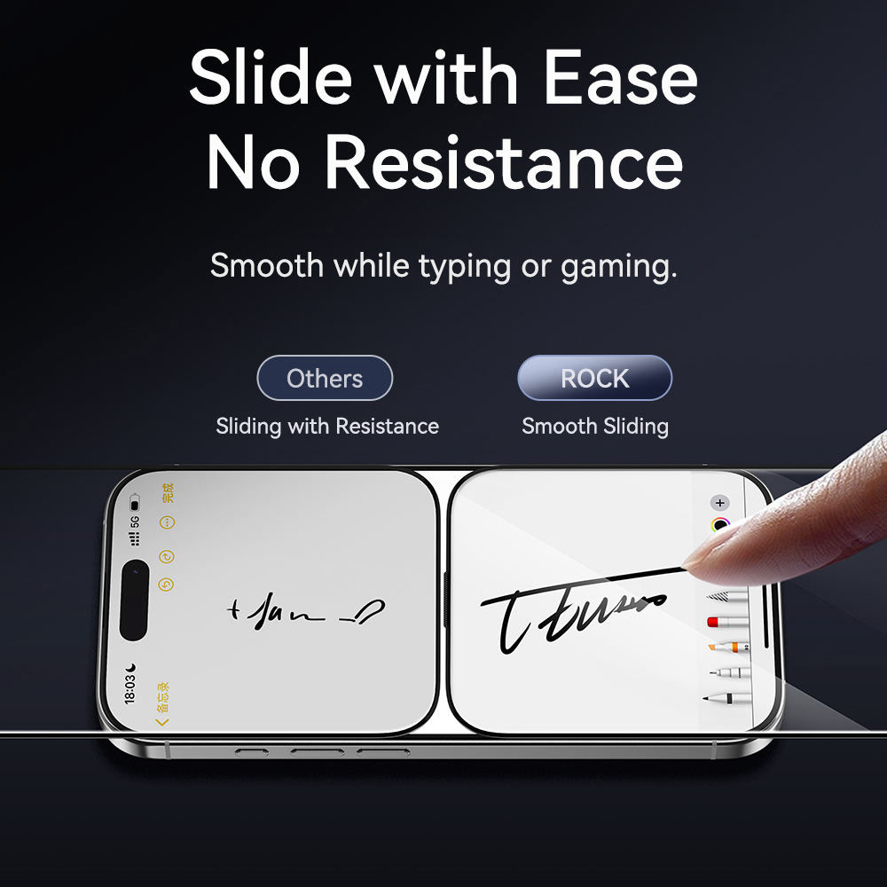 Picture of Apple iPhone 17 6.3  | Rock Anti Peep HD Full Coverage Tempered Glass for iPhone 17 Pro | 17 6.3 (Privacy)