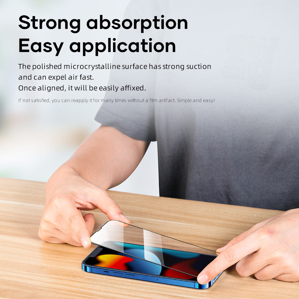 Picture of Apple iPhone 13 6.1  | Rock Space HD Full Coverage Anti Static Tempered Glass for iPhone 13 iPhone 13 Pro 6.1 (Anti Static Clear)