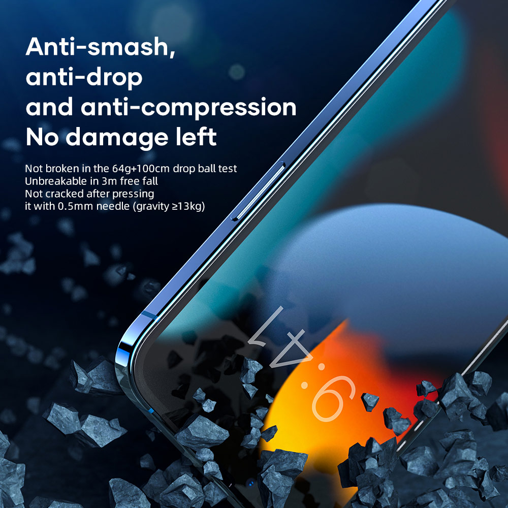 Picture of Apple iPhone 13 6.1  | Rock Space HD Full Coverage Anti Static Tempered Glass for iPhone 13 iPhone 13 Pro 6.1 (Anti Static Clear)
