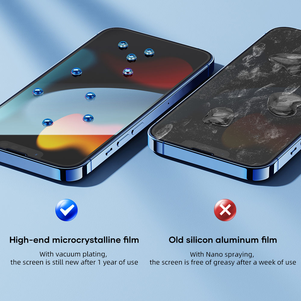 Picture of Apple iPhone 13 6.1  | Rock Space HD Full Coverage Anti Static Tempered Glass for iPhone 13 iPhone 13 Pro 6.1 (Anti Static Clear)