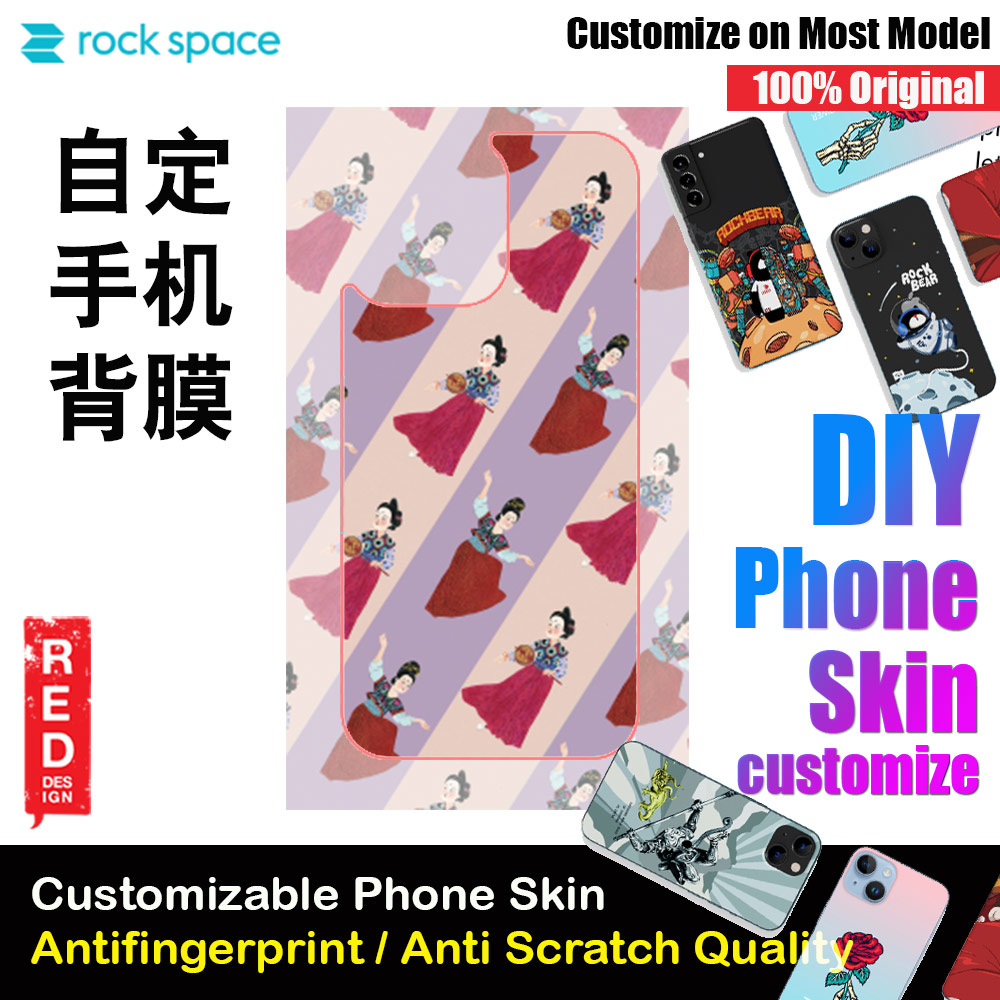 Picture of Rock Space DIY 自定 定制 设计 手机背膜 贴纸 手机 美容 DIY Customize High Quality Print Phone Skin Sticker for Multiple Phone Model with Multiple Photo Images Gallery or with Own Phone Text (People Chinese Element) Red Design- Red Design Cases, Red Design Covers, iPad Cases and a wide selection of Red Design Accessories in Malaysia, Sabah, Sarawak and Singapore 